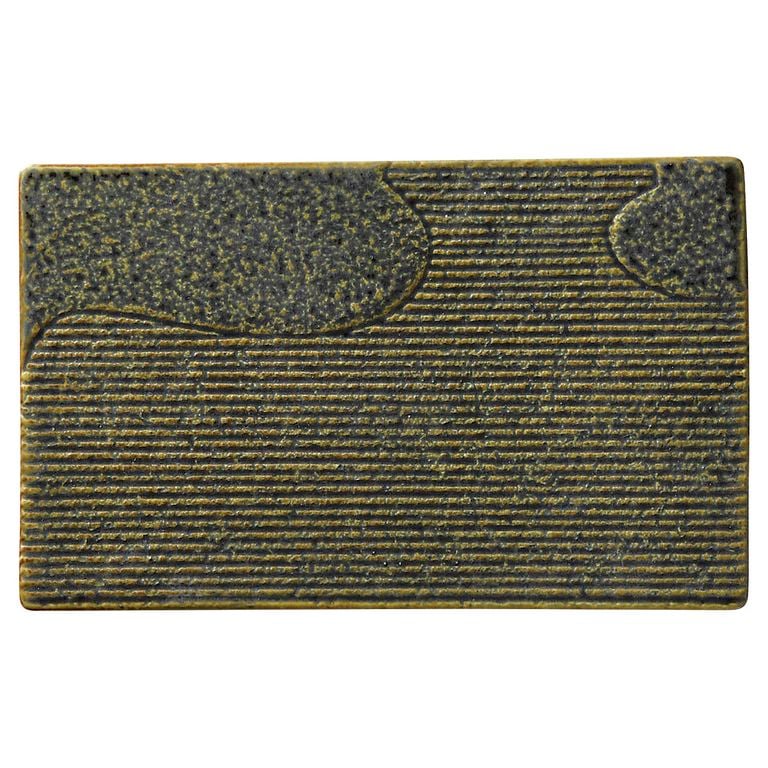 MINOYAKI “KARESANSUI” Rectangle Plate 24cm 00126 KDN013